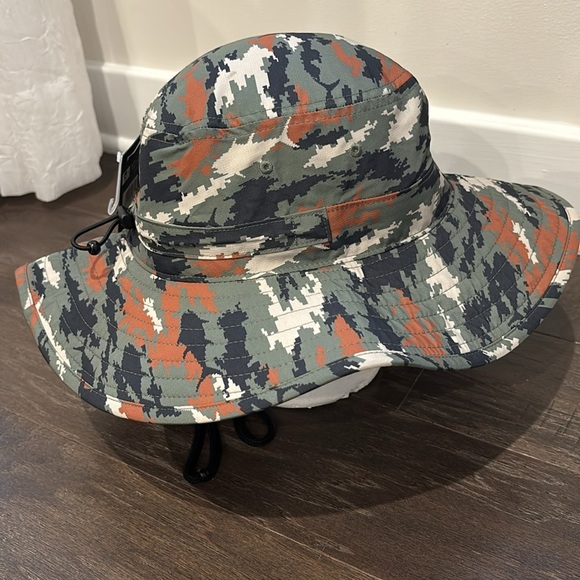 Salt Life Army Camo Print Boonie/bucket hat,adjustable headband & chin strap,sun - Picture 5 of 14